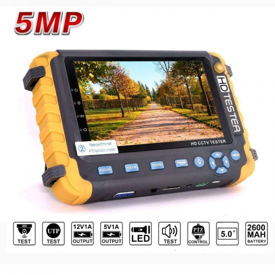 (image for) 5inch HD Test Monitor built-in Battery for CCTV Camera (IV8W) - Click Image to Close