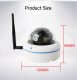 (image for) Onvif Wifi Wireless IP Dome Camera SD card Slot in/outdoor 12VDC