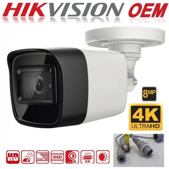 (image for) 8MP Hikvision OEM Bullet DS-2CE16U1T-ITF, Turbo HD 2.8mm IR 30m - Click Image to Close