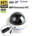 (image for) 4MP In/Outdoor fisheye Panoramic Security Dome camera PoE Onvif