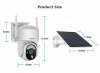 (image for) 4G LTE Cellular Solar Security Camera Wireless Outdoor, Alert PTZ Cameras with 5MP HD Night Vision, PIR Motion Sensor, 2 Way Audio, No WiFi Needed Security Camera