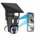 (image for) 4G LTE Solar PTZ Camera 6MP Dual Lens (3MP+3MP) 10x Optical Zoom lens, UBOX APP