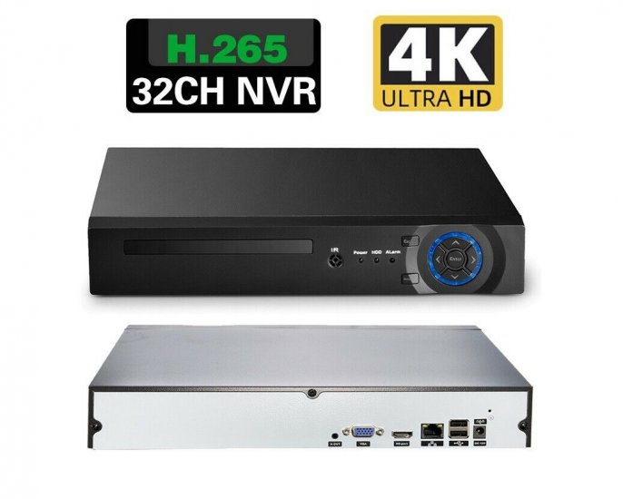 (image for) H.265 32CH NVR HD IP 1080P 5MP 4K ONVIF NVR - Click Image to Close