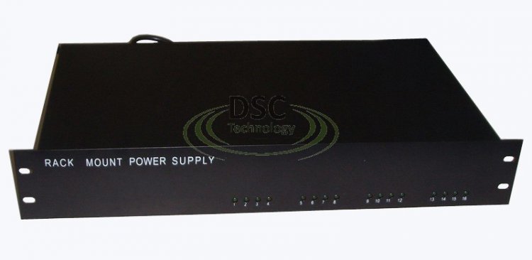 (image for) 16CH Rack Mount DC 12V 13A Power Distributer UL Listed - Click Image to Close
