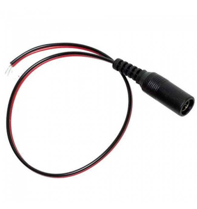 DC Power Lead Female, pigtail for CCTV camera power - Click Image to Close