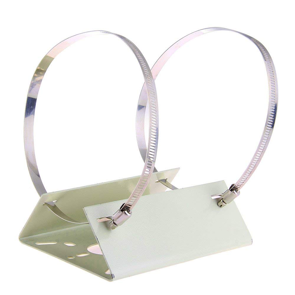(image for) Universal Column Pole Mount Bracket 20CM Metal Mounting Bracket