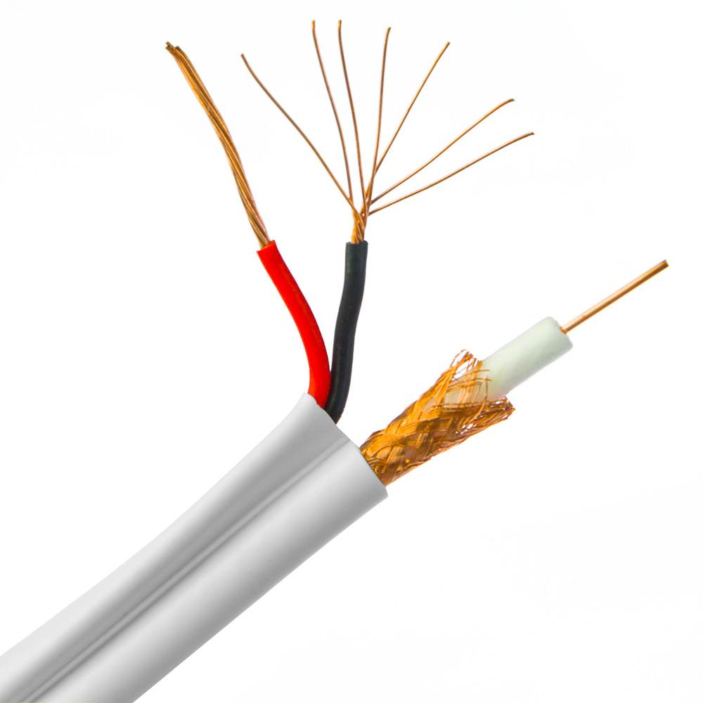(image for) RG59 Siamese Coaxial + 18/2 Power,Pullbox, 500ft