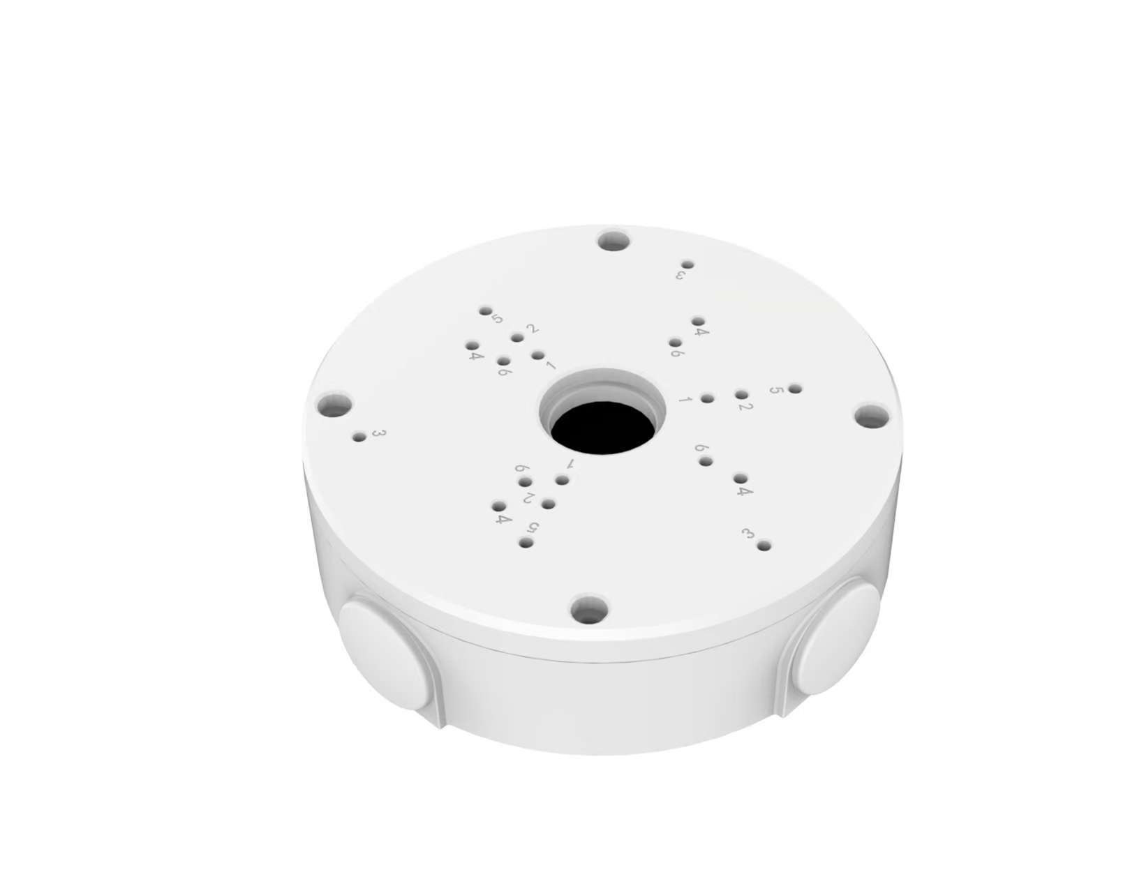 (image for) CCTV Camera Junction Box Aluminum Alloy Dome Bullet Camera Housing White 160mm Diameter Outdoor IP67 Surveillance Accessory