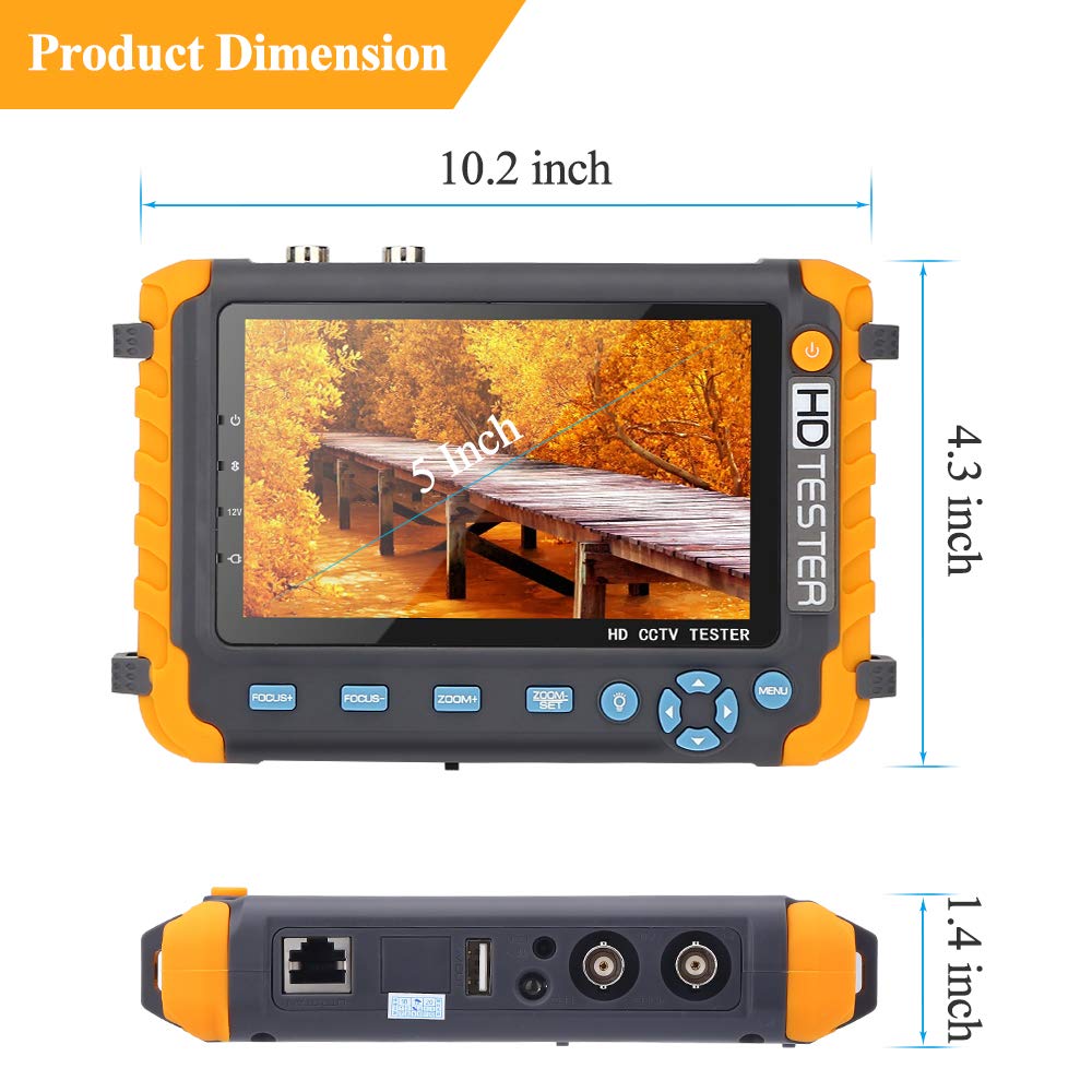 (image for) 5inch HD Test Monitor built-in Battery for CCTV Camera (IV8W)