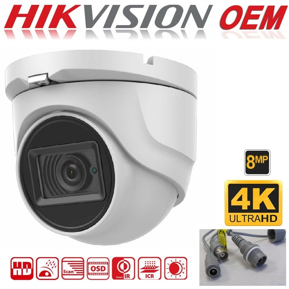 8MP Hikvision OEM Dome DS-2CE76U1T-ITMF, Turbo HD 2.8mm IR 30m - Click Image to Close