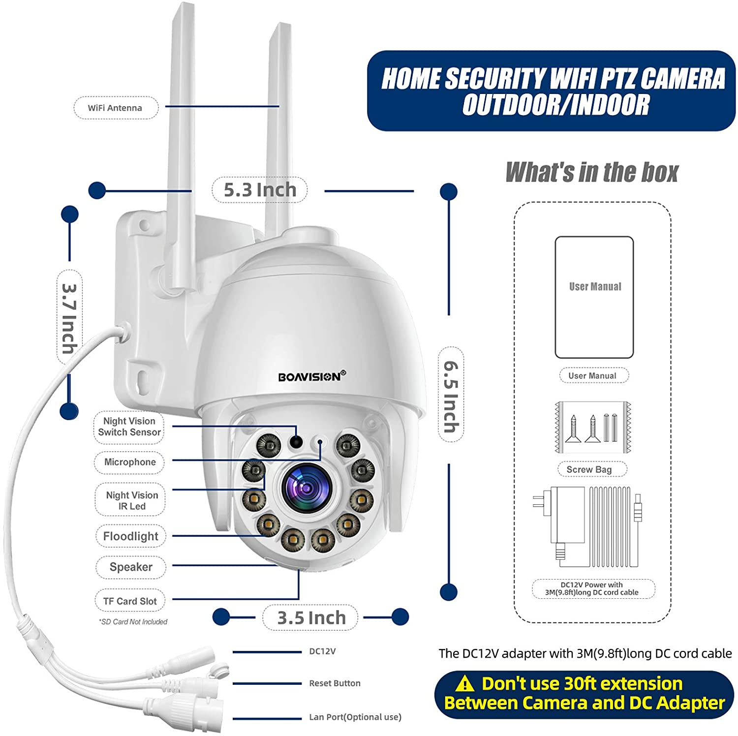 (image for) Motion tracking WiFi PTZ Speed Dome CCTV Camera 1080P Full HD Security IP IR Cam - Click Image to Close