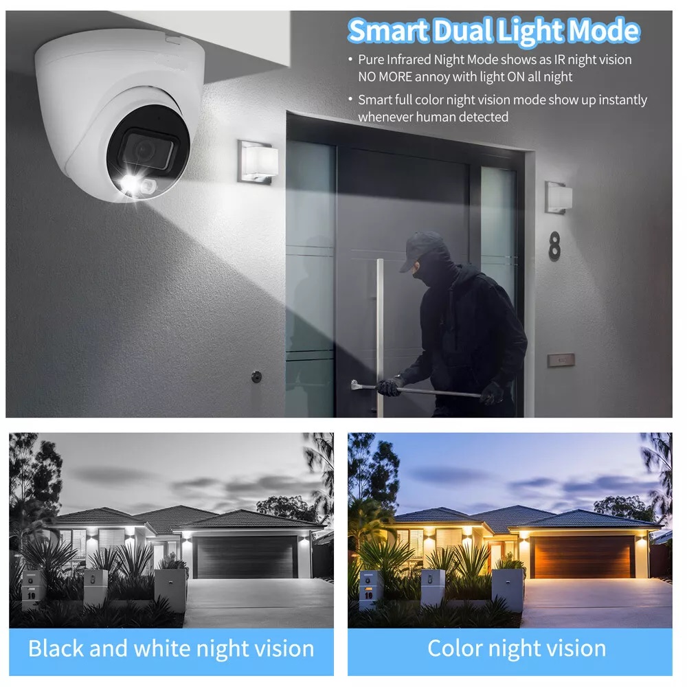 (image for) 8MP Smart Dual Light Fixed-focal Eyeball WizSense Network Camera