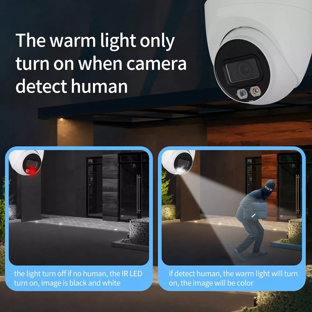 (image for) 8MP Smart Dual Light Fixed-focal Eyeball WizSense Network Camera