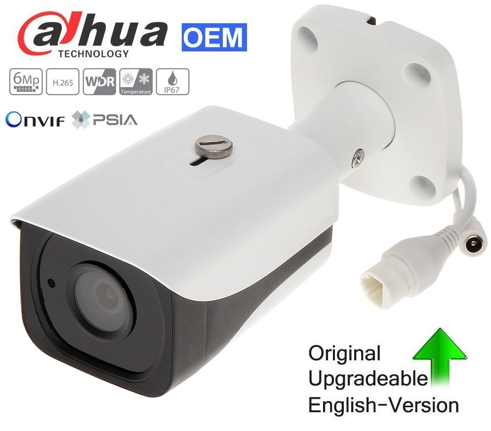 Dahua PoE 6MP WDR Mini Network Bullet IP CCTV Camera 2.8mm