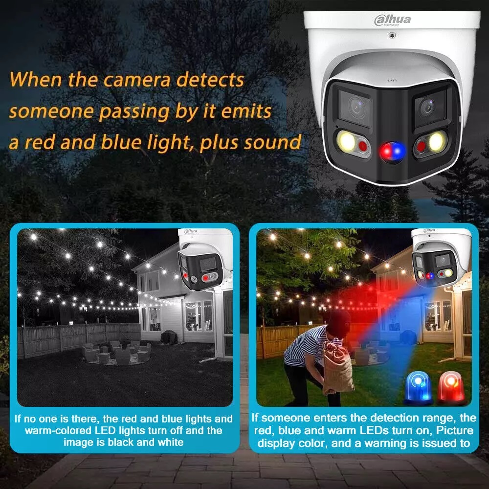 (image for) DAHUA 180° 8MP Panoramic TiOC IPC-PDW3849-A180-AS-PV WiSense SMD4.0 IP Camera