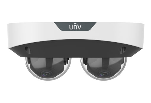 (image for) UNV 4MP Dual Lens, Dual Channel Non-Splicing IP Vandal Dome, 2 Lenses, NDAA, Deep Learning, Lighthunter (IPC3224SS-ADF28K-I1)