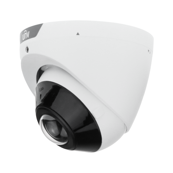 (image for) UNV 5MP HD Wide Angle 180° Field of View NDAA Compliant Weatherproof IR Fixed Turret IP Security Camera with Deep Learning AI (IPC3605SB-ADF16KM-I0)