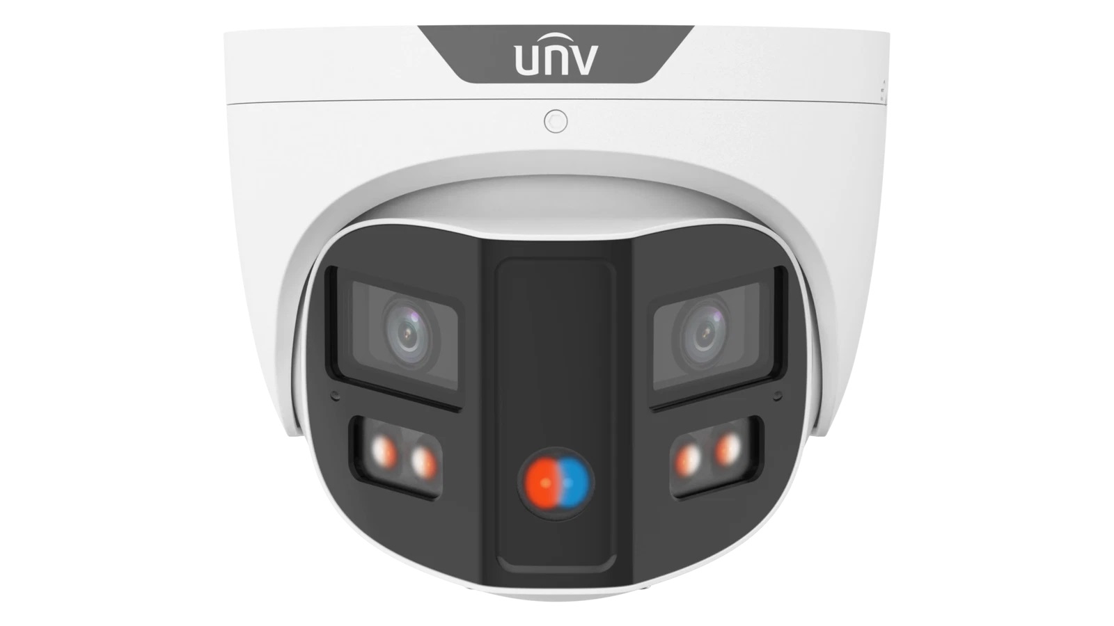(image for) IPC3K28SE-ADF28KMC-DL-I0 Uniview 8MP Colorhunter Dual Lens IP Turret Dome Camera, 180 Degree, NDAA