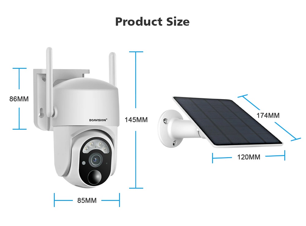 (image for) 4G LTE Cellular Solar Security Camera Wireless Outdoor, Alert PTZ Cameras with 5MP HD Night Vision, PIR Motion Sensor, 2 Way Audio, No WiFi Needed Security Camera - Click Image to Close