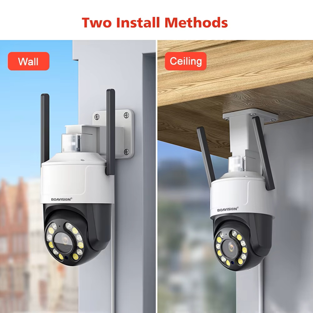(image for) 5MP 20X Zoom Wifi/PoE IP PTZ Camera Sound and Light Alarm Camera CamHipro
