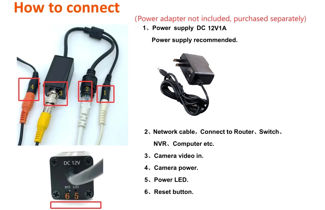 (image for) AHD/TVI/CVI /CVBS Signal Source Analog to IP Camera Converter 2MP 1080P Full HD, ONVIF Protocol, RJ45 Output For NVR Systems