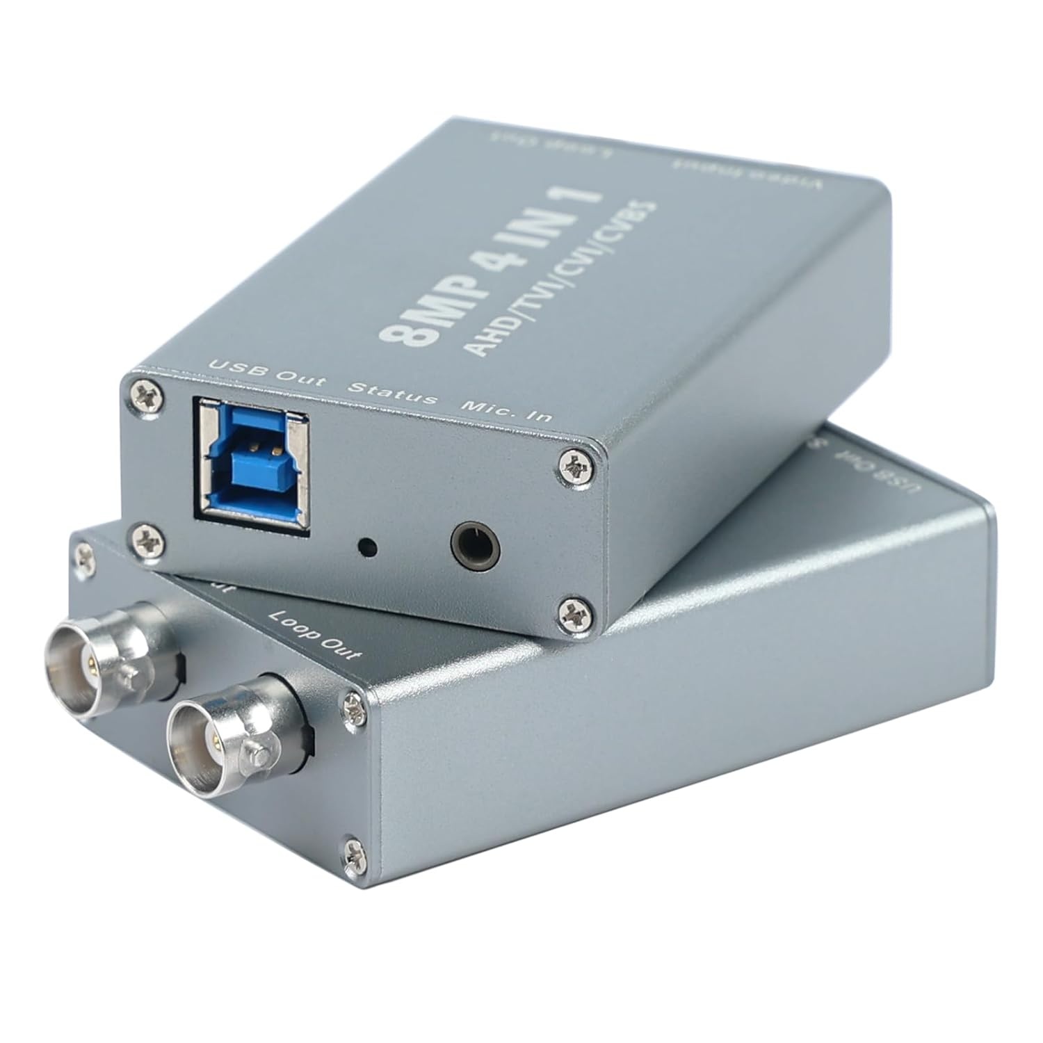 (image for) 4K 4-in-1 BNC To USB Capture Card AHD TVI CVI CVBS To USB Capture for Video Recorder