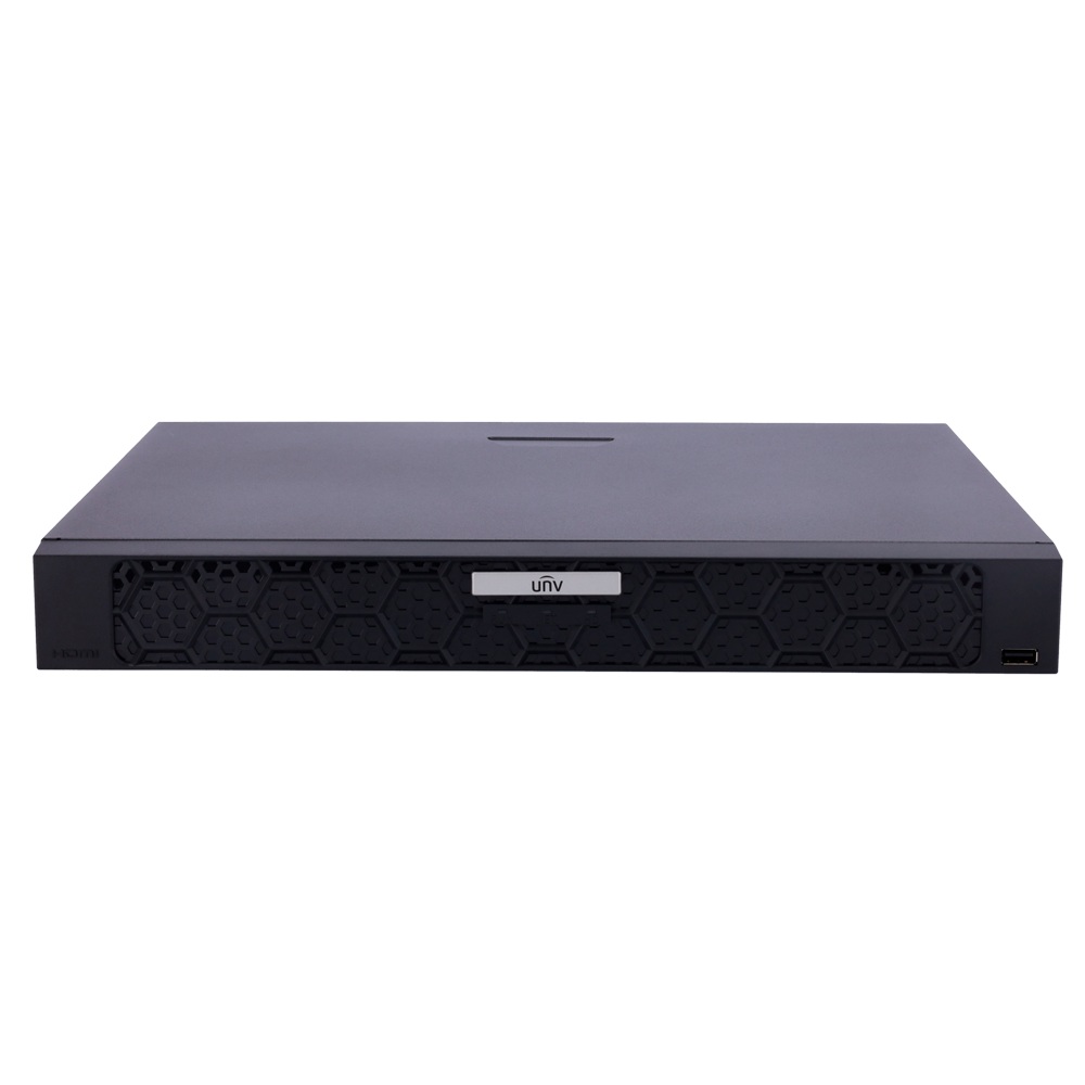 (image for) UNV 16MP UltraHD 16-Channel Network Video Recorder with 2 Hard Drive Bays and Intelligent Video Analytics (NVR502-16B-P16-IQ)