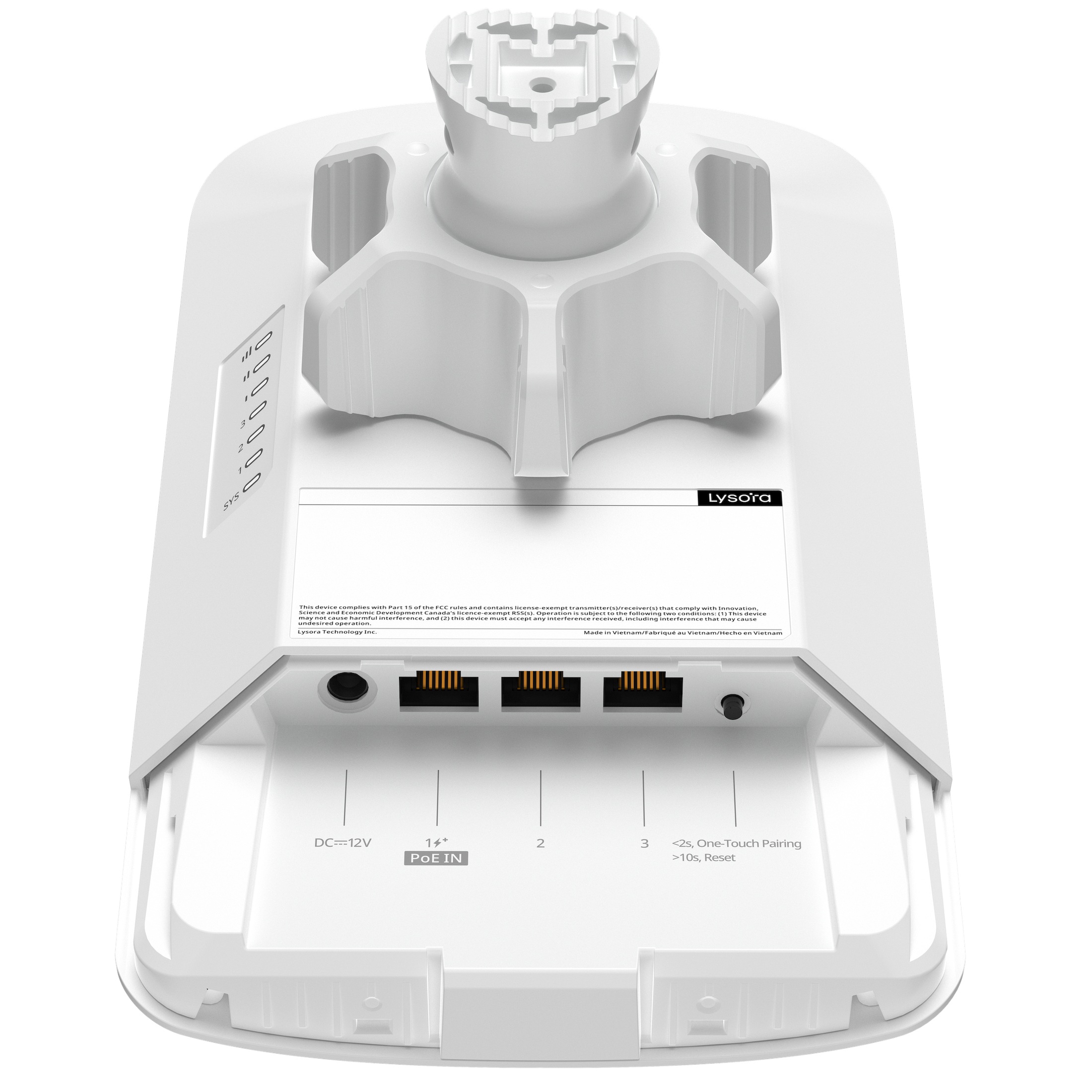 (image for) Lysora CPE5 2pcs 5GHz 867Mbps 3.11mi IP55 Wireless Bridge 16dBi Gig Ports & PoE NDAA