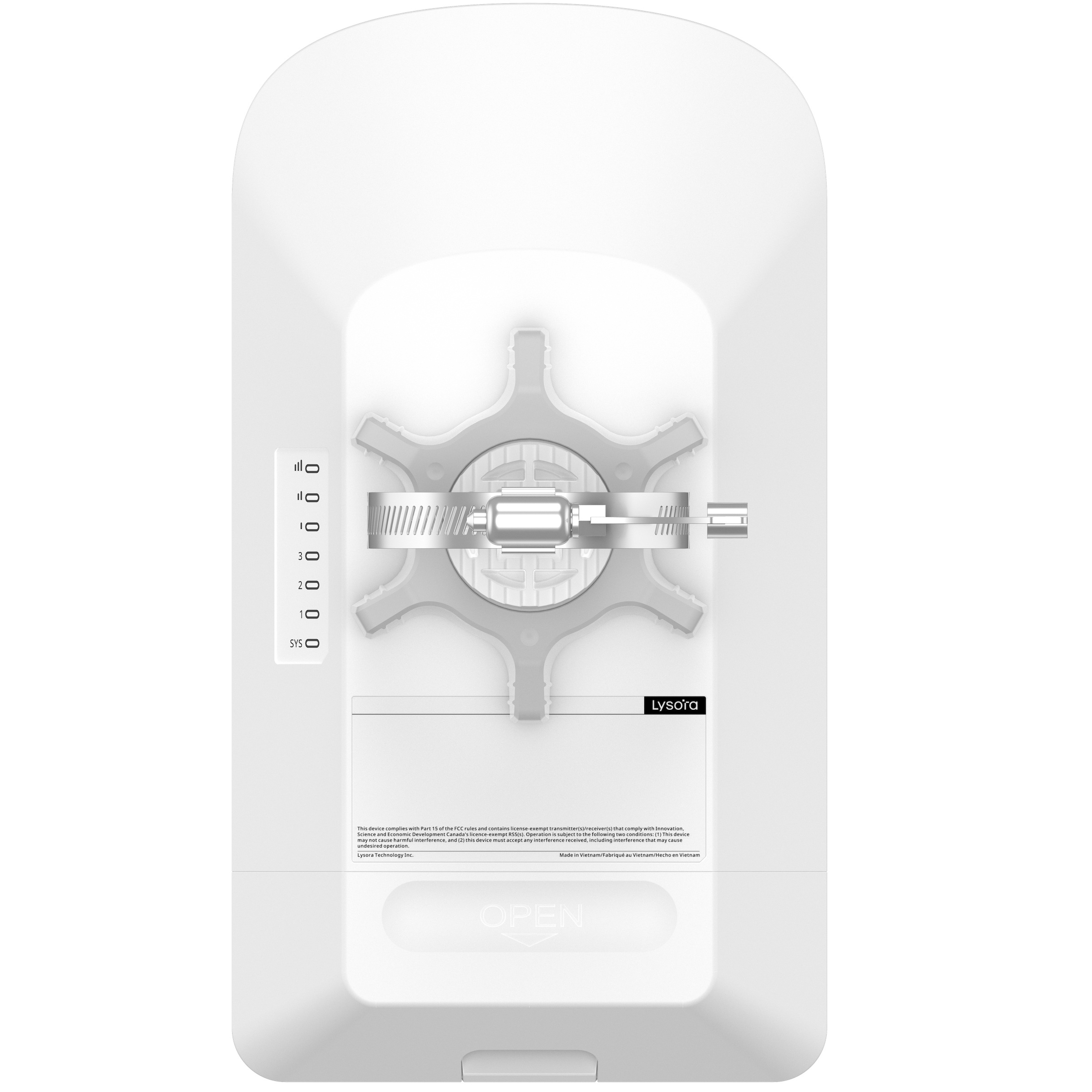(image for) Lysora CPE5 2pcs 5GHz 867Mbps 3.11mi IP55 Wireless Bridge 16dBi Gig Ports & PoE NDAA