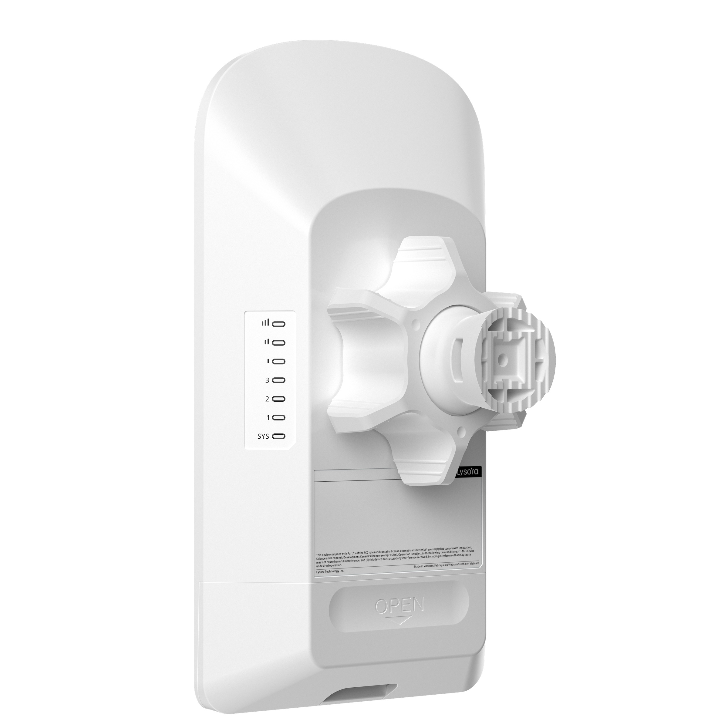 (image for) Lysora CPE5 2pcs 5GHz 867Mbps 3.11mi IP55 Wireless Bridge 16dBi Gig Ports & PoE NDAA