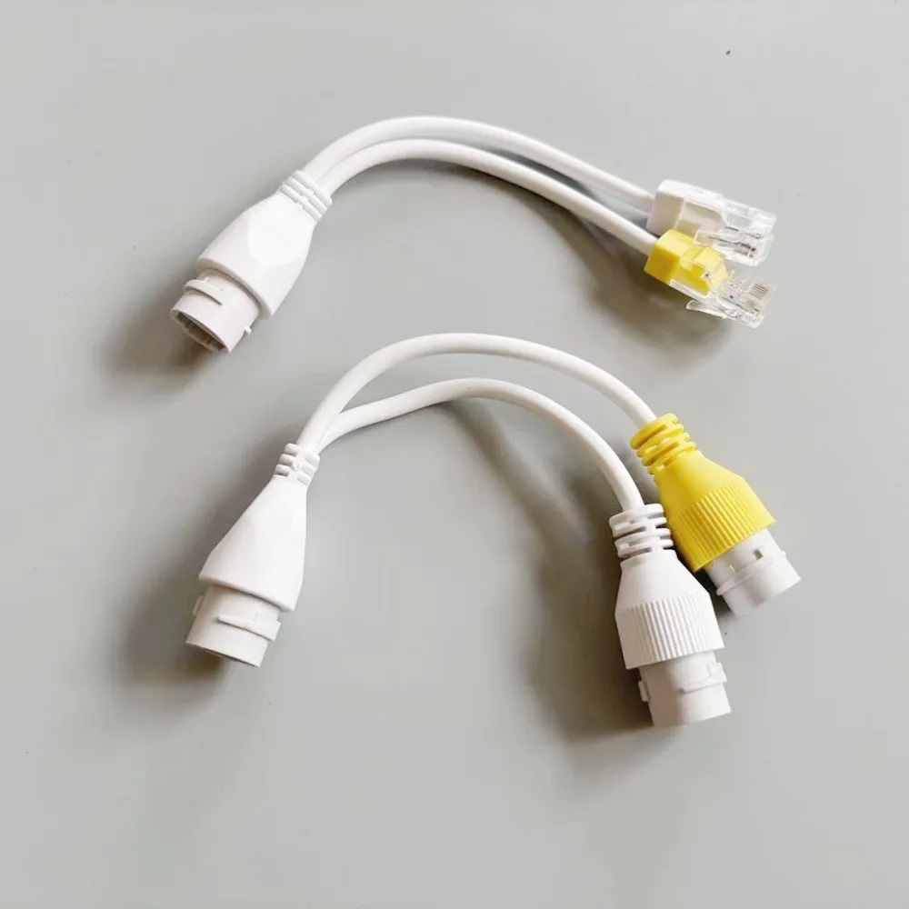 (image for) Ethernet Splitter Waterproof POE Combiner Splitter Adapter Run 2 IP Camera on 1 Network RJ45 Splitter Cable Cable
