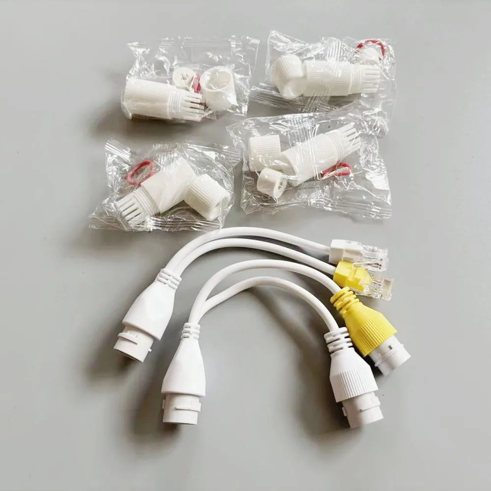 (image for) Ethernet Splitter Waterproof POE Combiner Splitter Adapter Run 2 IP Camera on 1 Network RJ45 Splitter Cable Cable