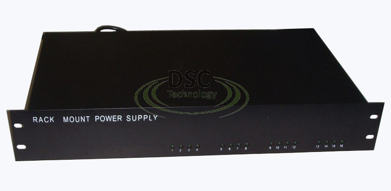 (image for) 16CH Rack Mount DC 12V 13A Power Distributer UL Listed