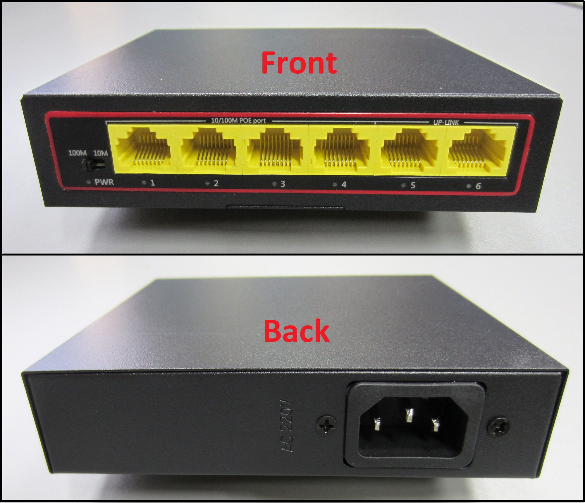 4 PoE+ Ports &2 Fast Ethernet uplink,65W 802.3af/at SODOLA 4 Port PoE+ Switch Extend Function Fanless Metal,Plug & Play Unmanaged Network Switch 