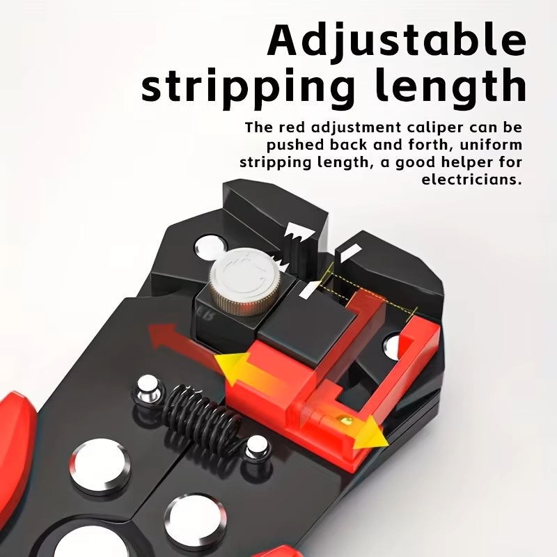 (image for) Wire Striper Cutter Stripper Crimper Pliers Adjustable Automatic Terminal Tool