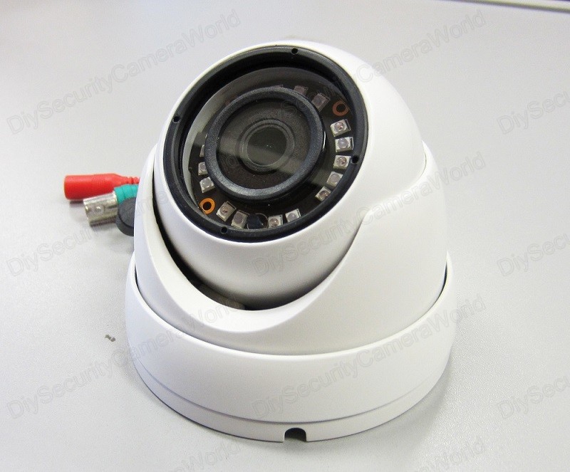 HD 1080P Dome Camera 2.4MP Wide Angle Lens 2.8mm BNC 18IRs