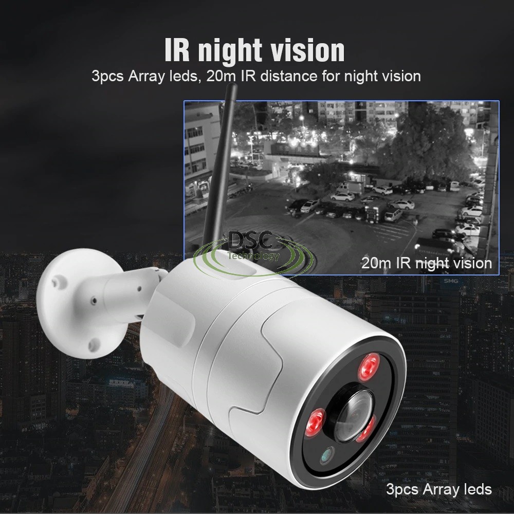 5.0MP Onvif WiFi Panoramic Audio IP Bullet Camera in/outdoor 12V - Click Image to Close