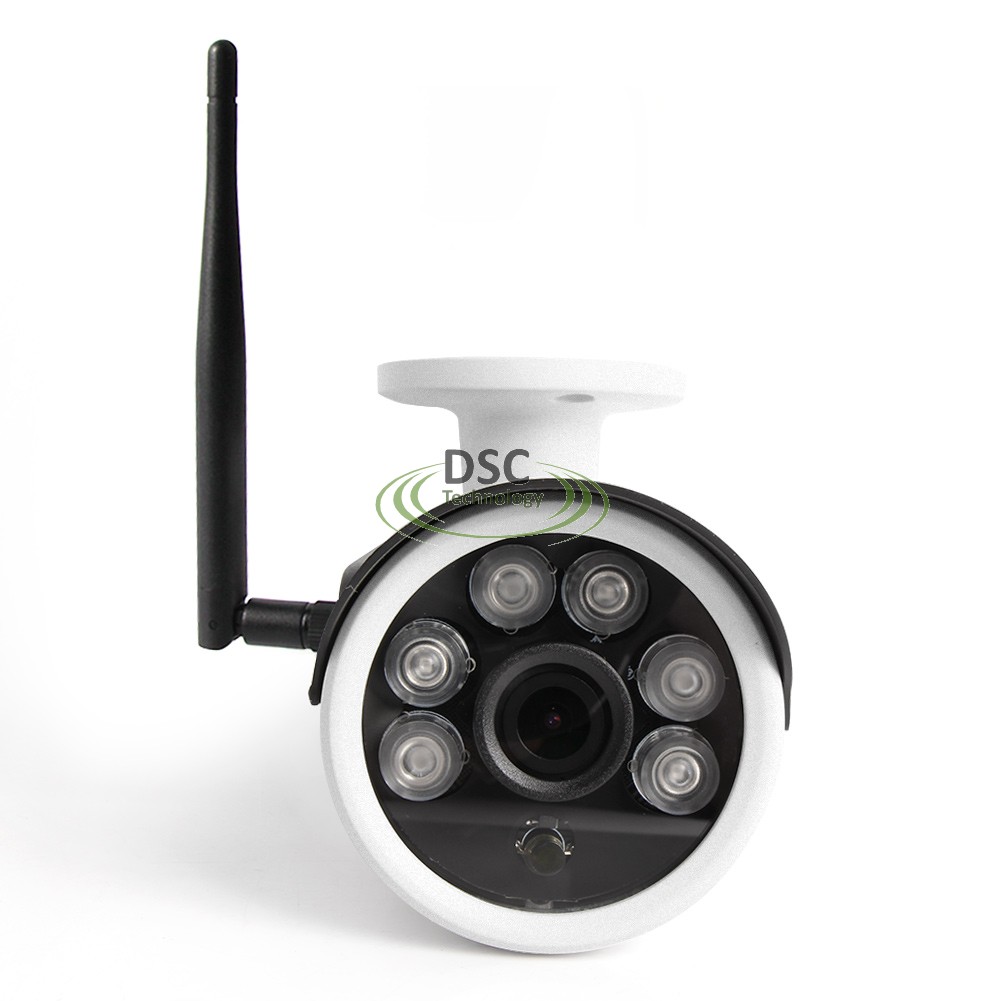 Onvif wireless IP Bullet Camera in/outdoor 12VDC, 16GB SD Card - Click Image to Close