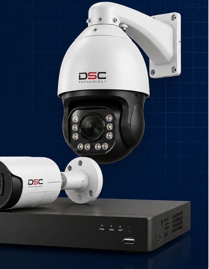DSC PTZ camera, security camera and recorder