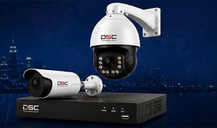 DSC PTZ camera, bullet security camera and recorder